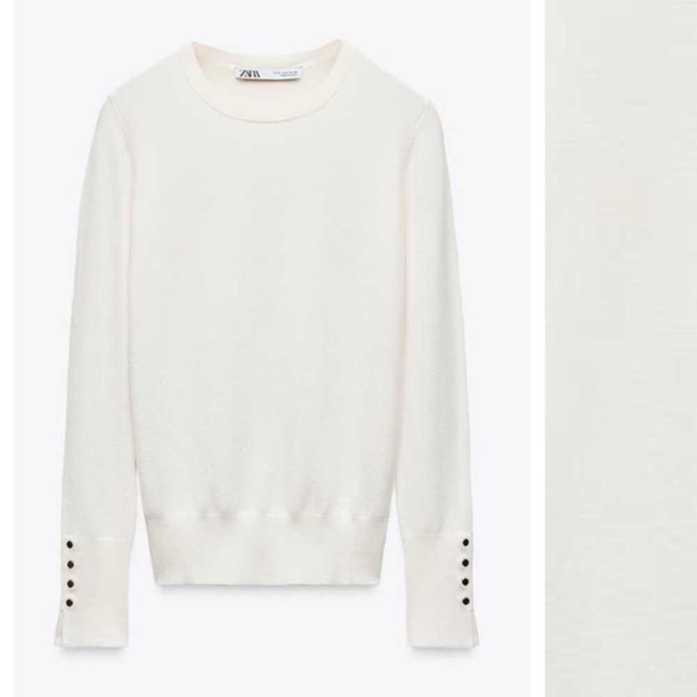 zara viscose sweater